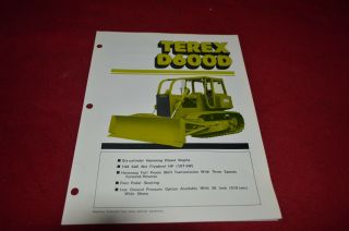 Terex D 600 D Crawler Tractor Dozer Dealers Brochure Dcpa2