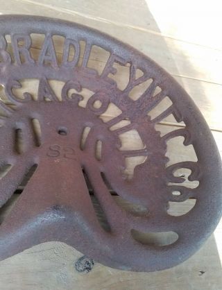 Antique Furst & Bradley Mfg Co Farm Implement Seat Chicago ILL 5