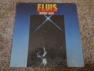 Elvis Moody Blue Afl1 - 2428 Black Vinyl In Shrink Nm/nm.  Released In 1977.