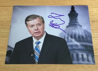 Lindsey Graham Senator South Carolina Autograph Signed 8x10 Photo 2016 President