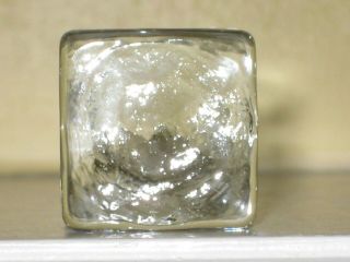 Glass Ice Cubes Solid 1 " X 1 " Heavy Vintage Set Of 22