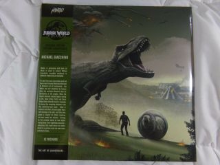 Jurassic World Fallen Kingdom Park Vinyl Record Raptor Stripe Splatter 2 Lp