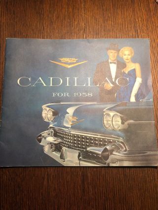 1958 Cadillac Sales (full Color 25 Pg Salesmans Brochure)
