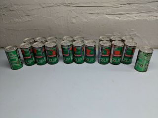 Vintage 1976 7up United We Stand States Uncle Sam Pop Soda Cans Uncola