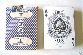 Frontier Hotel Playing Cards Las Vegas - Howard Hughes Era - 1964