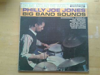 Philly Joe Jones Drums Around The World Lp Riverside Dg Curtis Fuller Lee Morgan