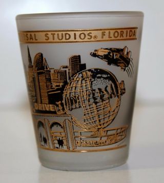 Frosted Shot Glass UNIVERSAL STUDIOS Florida (black & gold) 5