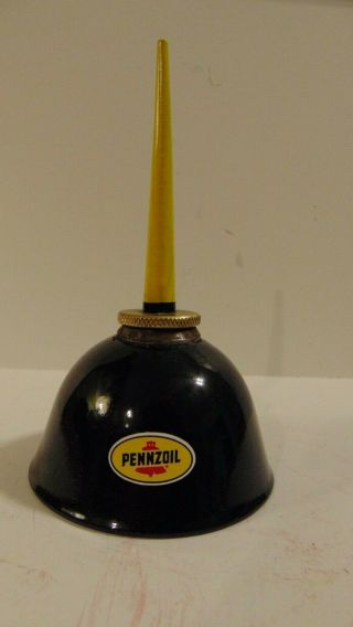 Pennzoil Vintage Pump Oil Can Gasoline Station Gas Motor Car Brass Fittings