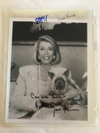 Autographed Picture Joan Rivers W Certificate Of Authenticity
