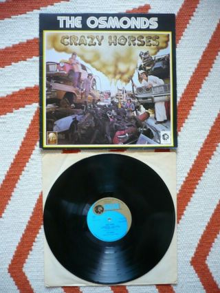 The Osmonds Crazy Horses Vinyl Uk 1972 Mgm 1st Press A1/b1 Lp Donny Osmond