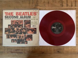 The Beatles Second Red Vinyl 1964 Japanese Pressing John Lennon