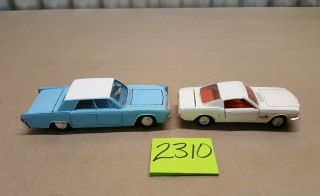 Vintage Dinky Toys Lincoln Continental Ford Mustang 1965 161 1963 Metal