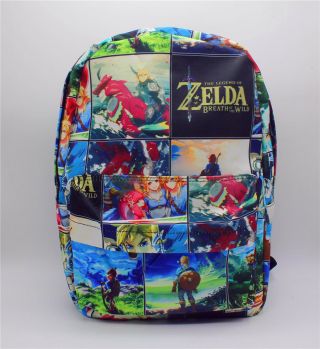 The Legend Of Zelda: Breath Of The Wild Printing Backpack Student Shoulder Bag