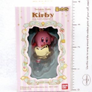 BANDAI TWINKLE DOLLY STAR KIRBY Key Chain Figure Kirby & Star Rod NINTENDO JAPAN 2