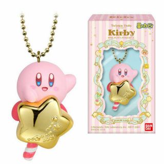 BANDAI TWINKLE DOLLY STAR KIRBY Key Chain Figure Kirby & Star Rod NINTENDO JAPAN 4