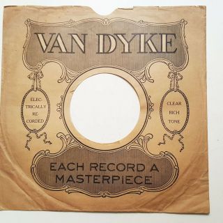 Van Dyke 78rpm Sleeve Each Record A Masterpiece