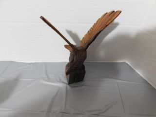 Hand Carved From (Sono) Iron Wood - - FLYING EAGLE - - With Exellent Details - - 1 2