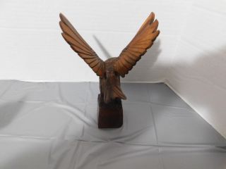 Hand Carved From (Sono) Iron Wood - - FLYING EAGLE - - With Exellent Details - - 1 4