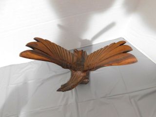 Hand Carved From (Sono) Iron Wood - - FLYING EAGLE - - With Exellent Details - - 1 7