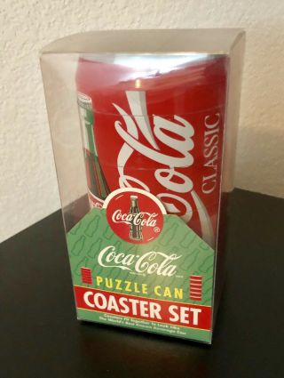1995 Nip Coca - Cola Coke Puzzle Can Coaster Set Of 6 Coasters