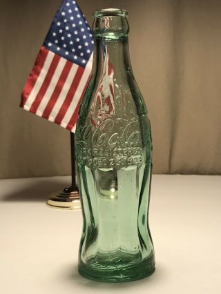 Patd Dec 25 1923 Coca - Cola Hobbleskirt Coke Bottle Poughkeepsie N Y York