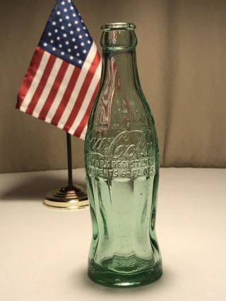 PATD DEC 25 1923 Coca - Cola Hobbleskirt Coke Bottle POUGHKEEPSIE N Y York 3