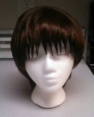 Shinji Evangelion Wig Cosplay Costume Hair Plugsuit Anime Brown Ikari Rei Akira