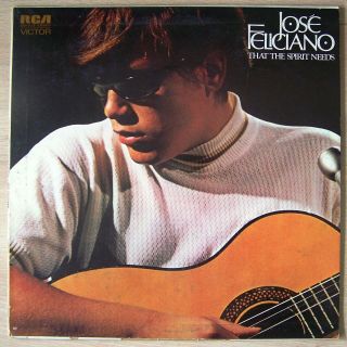 Jose Feliciano - That The Spirit Needs - Rare Indian Lp 1971 - Folk/singer