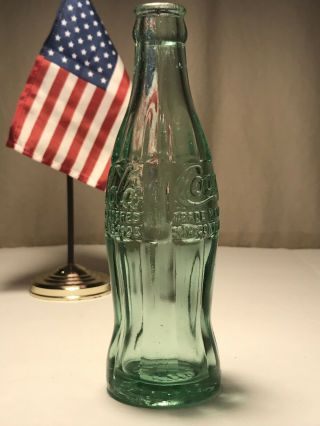 PAT ' D DEC.  25,  1923 Coca - Cola Hobbleskirt Coke Bottle LAWTON OKLA Oklahoma 2
