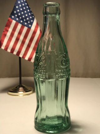 PAT ' D DEC.  25,  1923 Coca - Cola Hobbleskirt Coke Bottle LAWTON OKLA Oklahoma 4