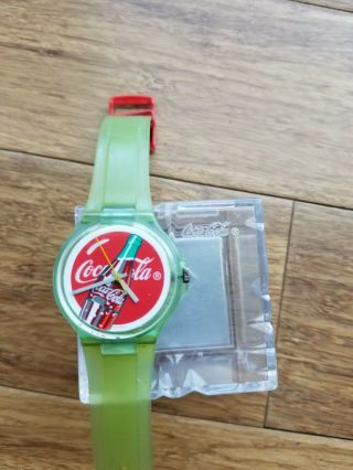Vintage Coca Cola Swatch - Style Watch,  Battery,  Green