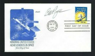 Bill Pogue Signed Cover Nasa Astronaut Skylab Astronaut