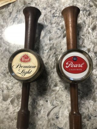 Pearl Lager Beer And Premium Light Tap Knobs Texas