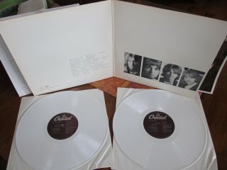 BEATLES white album CAPITOL SEBX 11841 white vinyl limited RARE Ex w/ Photos 2