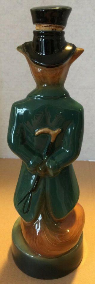 Vintage REGAL CHINA Jim Beam Fox - Fox Hunting Decanter Green Jacket 2