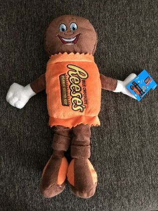 Hershey Chocolate World Park Reeses Peanut Butter Cup Plush Candy Bar 13 "