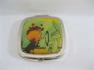Elmer Fudd & Bugs Bunny Pocket Mirror - Looney Tunes Warner Bros Acme