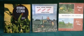Rare 3 John Deere Brochures Manuals 2 Cylinder Seed Corn Moline Ill 720 70 Farm