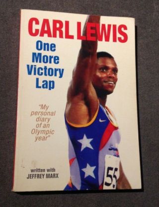 One More Victory Lap By Carl Lewis,  Olympics,  Signed 1st Edition Softcover Auto