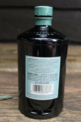 Hendrick ' s Orbium Limited Release 750 ML Empty Indigo Blue Bottle 4