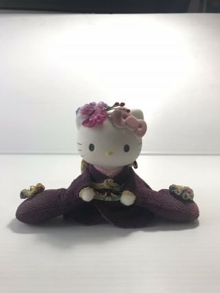 Rare Hello Kitty Maiko Kimono Ceramic Doll Japan Limited Exclusive
