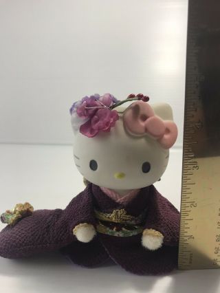 Rare Hello Kitty Maiko Kimono Ceramic Doll Japan Limited Exclusive 7