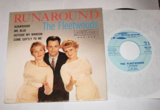 The Fleetwoods 7 " 45 Ep Hear Runaround 1960 Dolton Bep 502 Rare