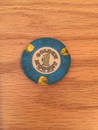 Vintage Golden Nugget $1 Casino Chips Las Vegas Nevada