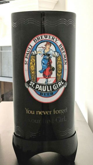 Vintage 1983 St Pauli Girl Beer Brewery Motion Lamp Perfect For Man Cave