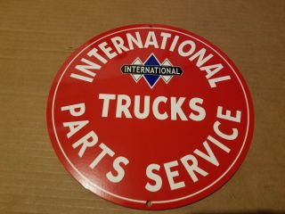 International Truck Part Service Thick Metal Sign Made Usa Farm Tractor Barn Art
