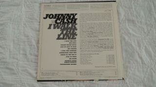 Johnny Cash I Walk The Line [LP] (Vinyl,  1964 Columbia) Pressing 2