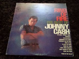 Johnny Cash,  60s Country Lp,  Ring Of Fire,  The Best Of,  Columbia Label