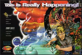 Real Adventures Of Jonny Quest_orig.  1995 Trade Print Ad_poster_hanna Barbera
