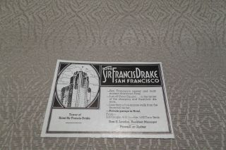 Hotel Sir Francis Drake San Francisco 1930 